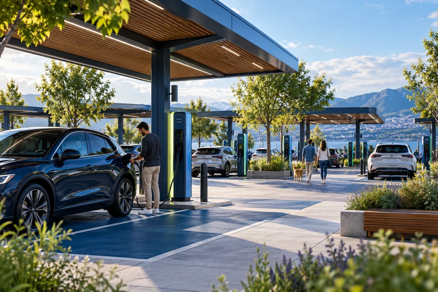 Architectural concept of EV charging
